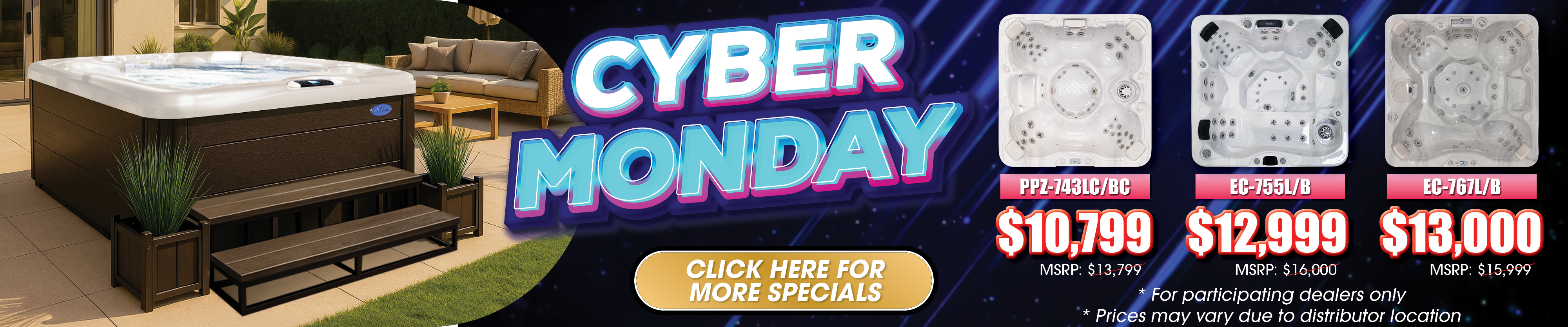 Calspas hot tub being used in a family setting - Columbus